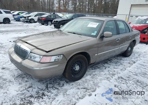 2002 Mercury Grand Marquis Gs from USA, damaged, VIN 2MEFM74W62X607335